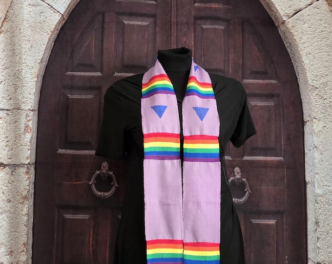 LGBT Custom lavender Kente Stole