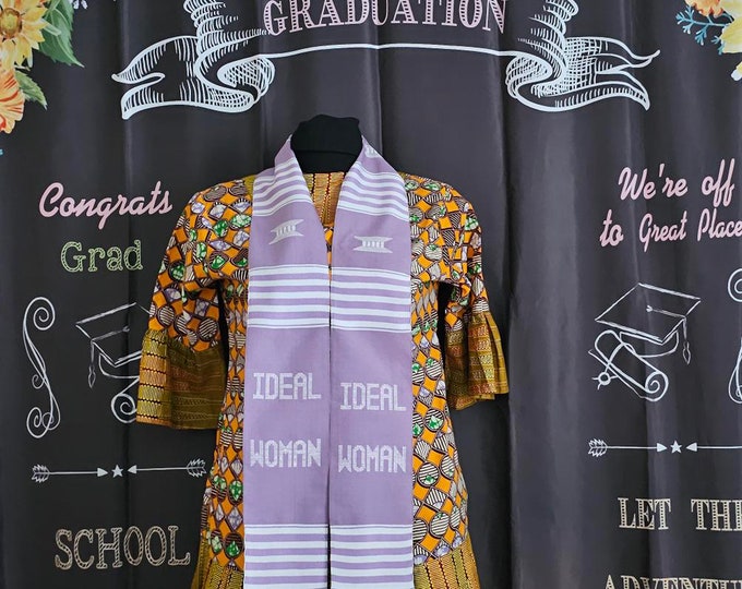 IDEAL Woman Graduation Kente Stoles