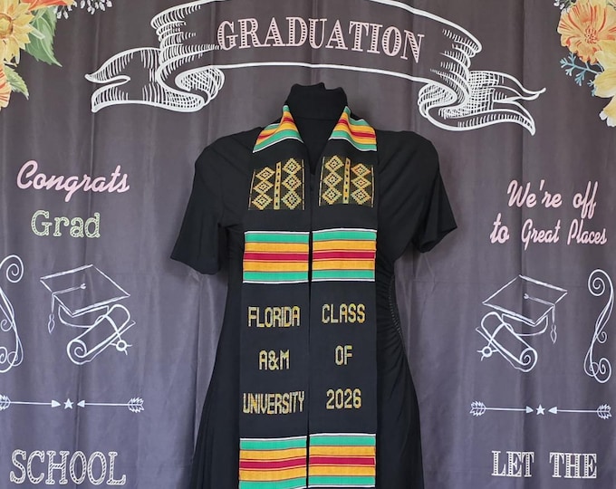Florida A&M University 2026 Graduation Kente Stole