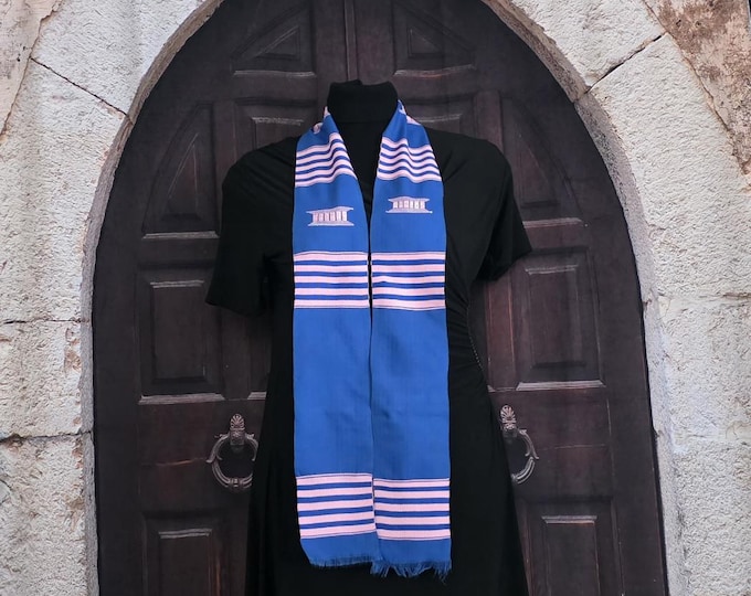 Jack and Jill Blue  Custom Kente Cloth Stoles