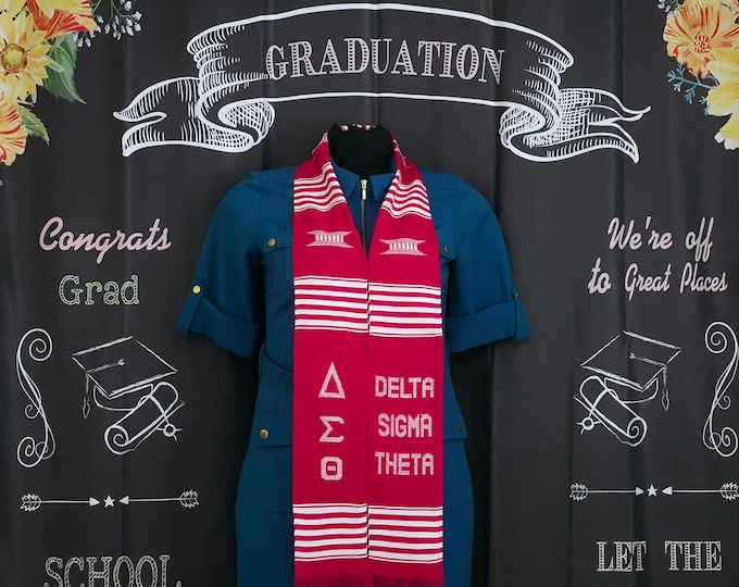 Delta Sigma Theta and ΔΣΘ Red Kente Stoles