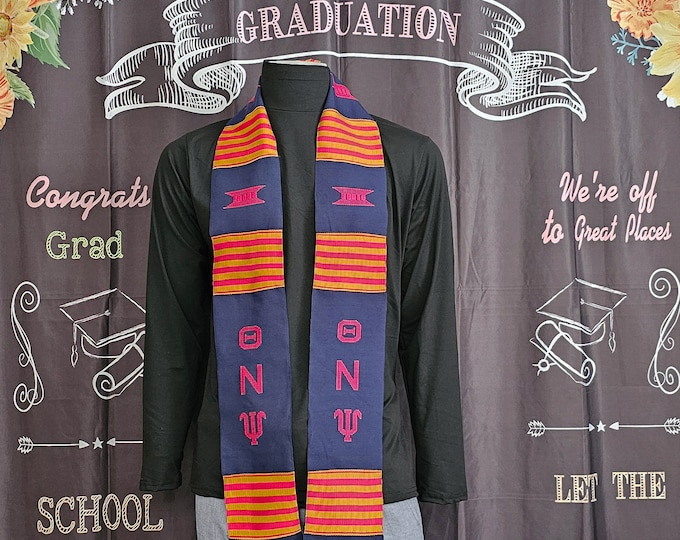 Theta Nu Psi Military Fraternity Kente Stoles