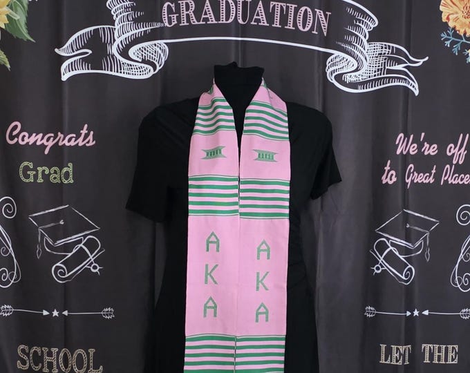 ALPHA KAPPA ALPHA  Pink Kente Stoles