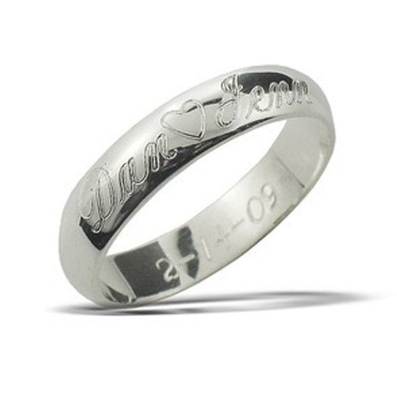Items similar to Personalized Promise Rings on Etsy