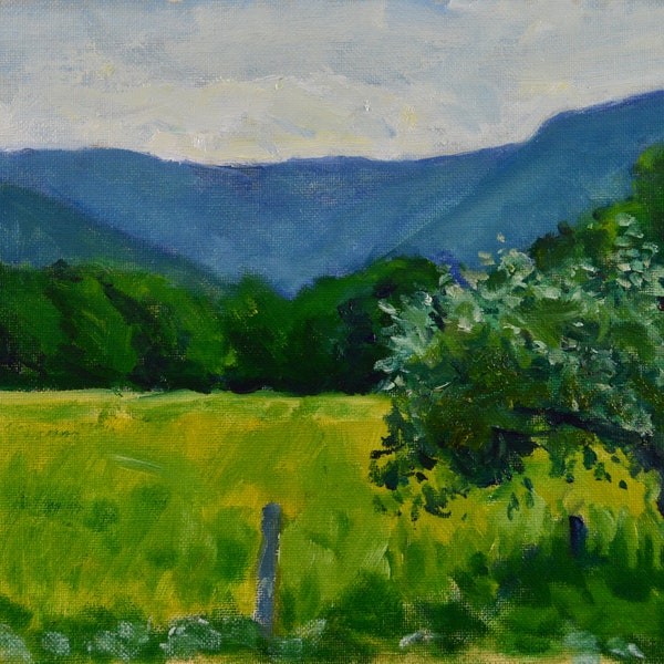 Original Oil Painting, Berkshires, Plein Air, Landscape, Hopper, Williamstown, by Robert Lafond