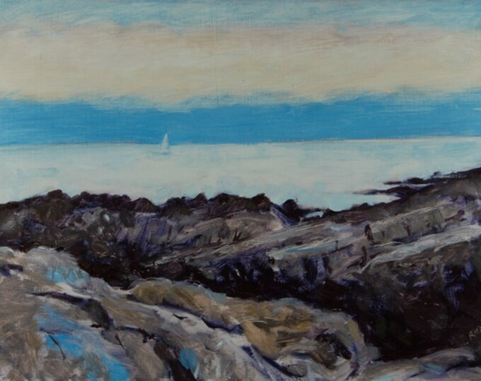 Original Oil Painting Seascape Maine Coast Ogunquit by Etsy