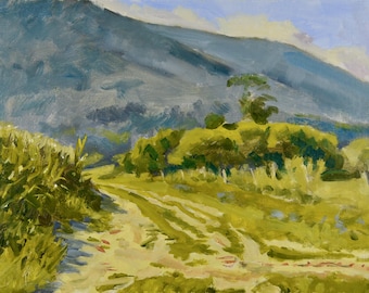 Large Landscape Painting - Summer Light, Berkshires - 22x30 Oil on