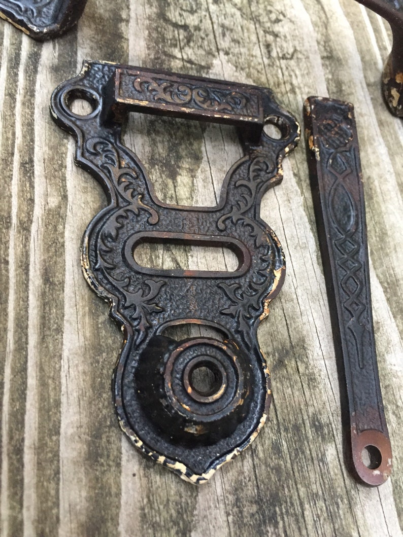 Antique Ornate Cottage Barn Door Garden Gate Thumb Latch Hardware