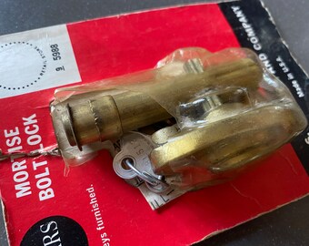 Vintage Sears Mortise Bolt Lock NOS 2 keys