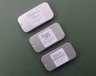 Sliding lid tinplate with food safe lacquer. 10ml capacity.
