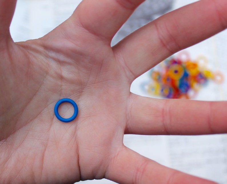 Rainbow Knitting Stitch Markers Various Pack Sizes Soft Etsy