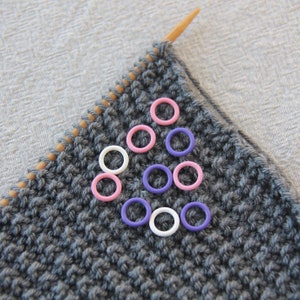 Hyacinth Stitch Markers: Snag Free Knitting Accessory, Fits up to 6.5mm Needles