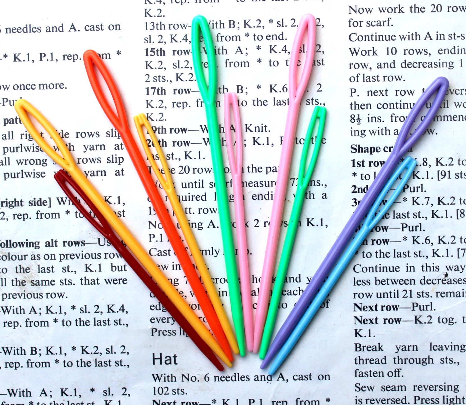 Yarn Sewing Needles Hand Sewing Needles Supplies Sewing Etsy UK