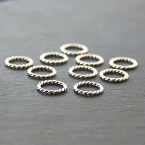10 MEDIUM ROPE TWIST Strick-Maschenmarkierer. Passend für 10 mm (US15) Stricknadeln.