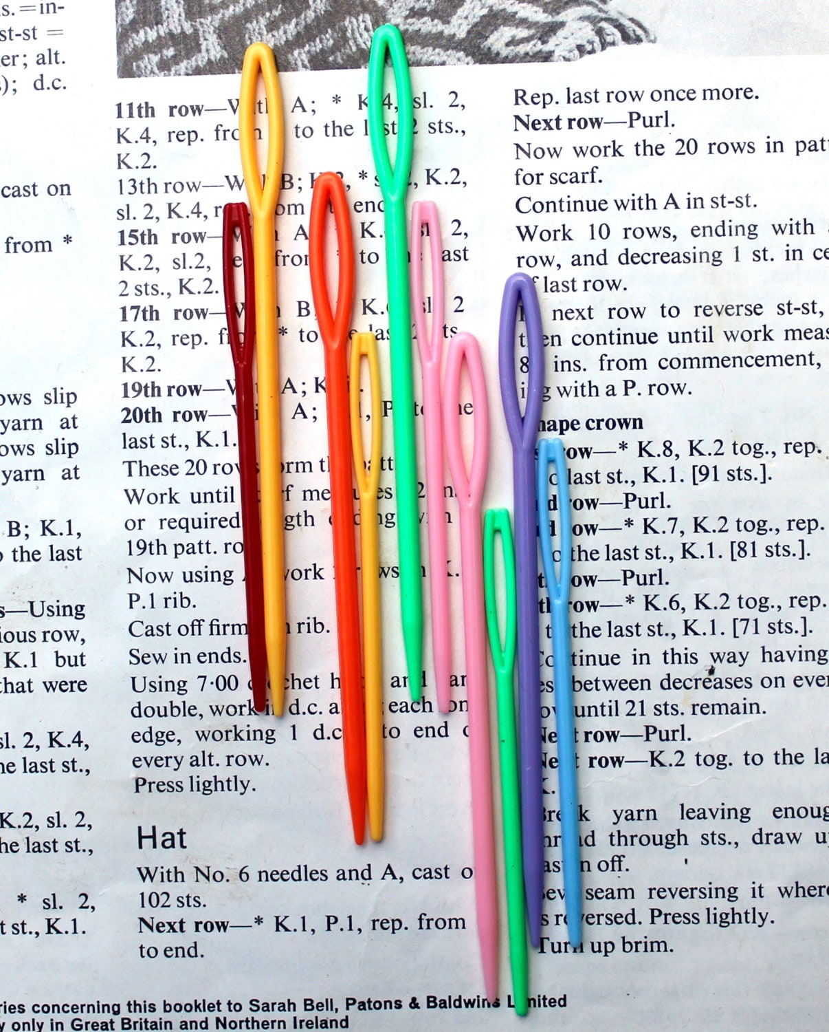 Yarn Sewing Needles Hand Sewing Needles Supplies Sewing Etsy