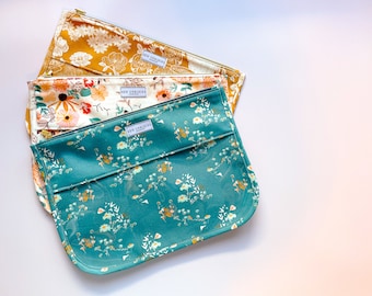 Lilly Lane Half Clear Flat Pouch Vinyl Designer Stoney Inspiré Pouch Sewing Pattern Tutoriel