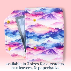Protective padded book sleeve with secure double snap closure. Kindle Sleeve, Book Sleeve, Paperwhite, Oasis, Colorsoft case, EReader