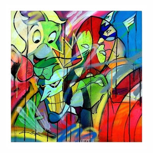 Tio Gilito - Louis Vuitton Edition - JoGis Art - Acrylic, Graffiti on Canvas