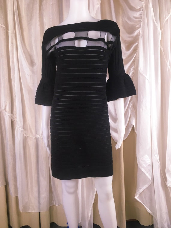 Vintage Emanuel Ungaro Knit Cut Out Dress