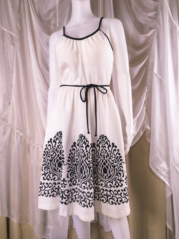 Vintage Alfred Shaheen Spaghetti Strap Causal Dres