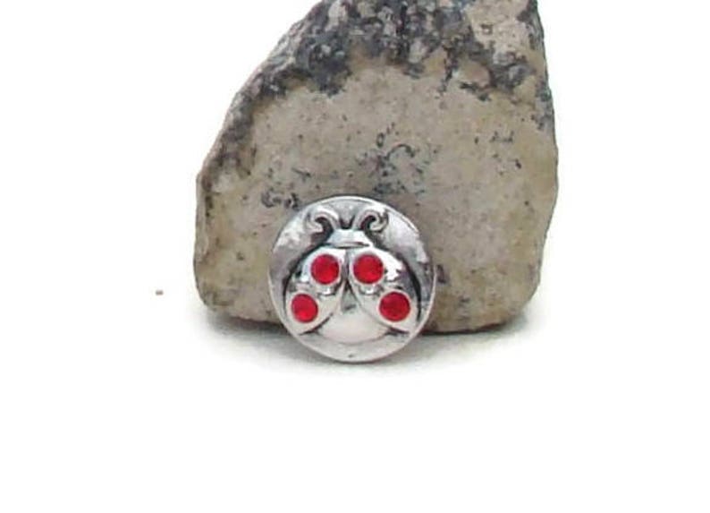 ladybug design like ginger snaps and magnolia and vine MINI 12 mm noosa style snap charm button for snap button jewelry