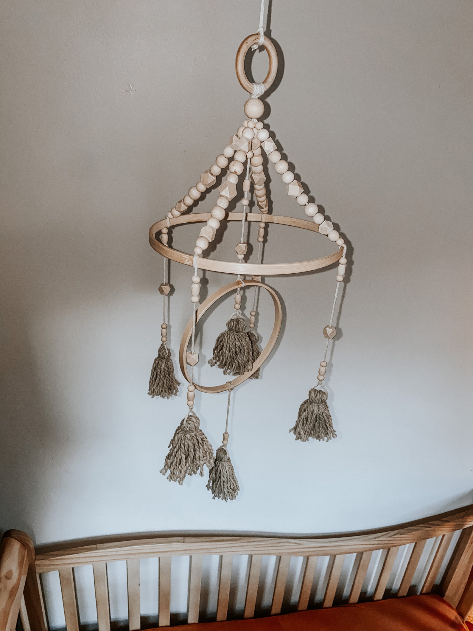 Boho baby mobile nursery decor home decor neutral Etsy