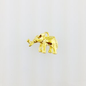 Gold Elephant Charm, Animal Charm, Nature Charm, Bollywood Charms, Jewelry Charms and Findings // BBB SUPPLIES // C-014G B3 image 5