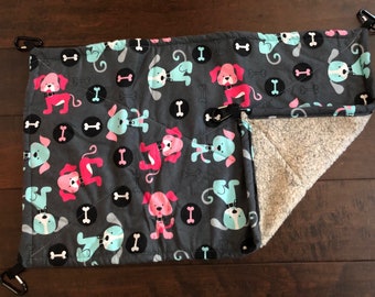 Blue and Pink Dogs Pet Hammock