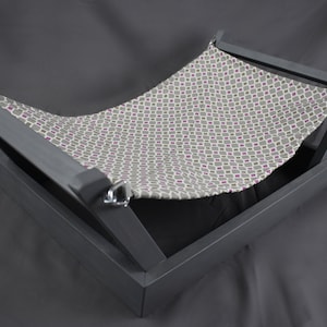 Gray Stained Pet Hammock STAND ONLY