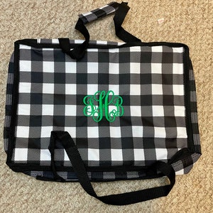 Monogrammed Insulated Crock Pot Slow Cooker Dutch Oven Casserole Carrier Set Dish tote Dinner in a bag keep warm cold insulated house warmin image 3