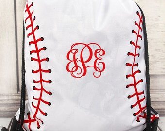 Monogrammed Drawstring Bag (Nice Quality) Backpack Gym Bag Back to School supplies Cheer Dance Sports Soccer