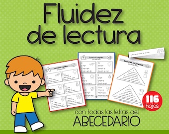 FLUIDEZ LECTORA con el Abecedario / Spanish Reading Fluency