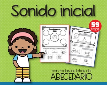 Sonido inicial con el Abecedario / Spanish Alphabet Initial Sound