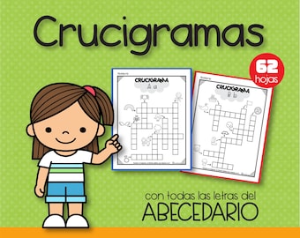 CRUCIGRAMAS del Abecedario Alfabeto Español CRUCIGRAMAS