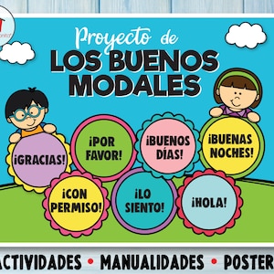 Proyecto sobre los BUENOS MODALES / Good manners UNIT in Spanish