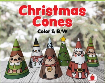 Christmas Cones Craft || Manualidad de Navidad "Conos Navideños"
