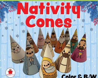 Nativity Cones Craft || Manualidad de Navidad "Conos del Nacimiento"