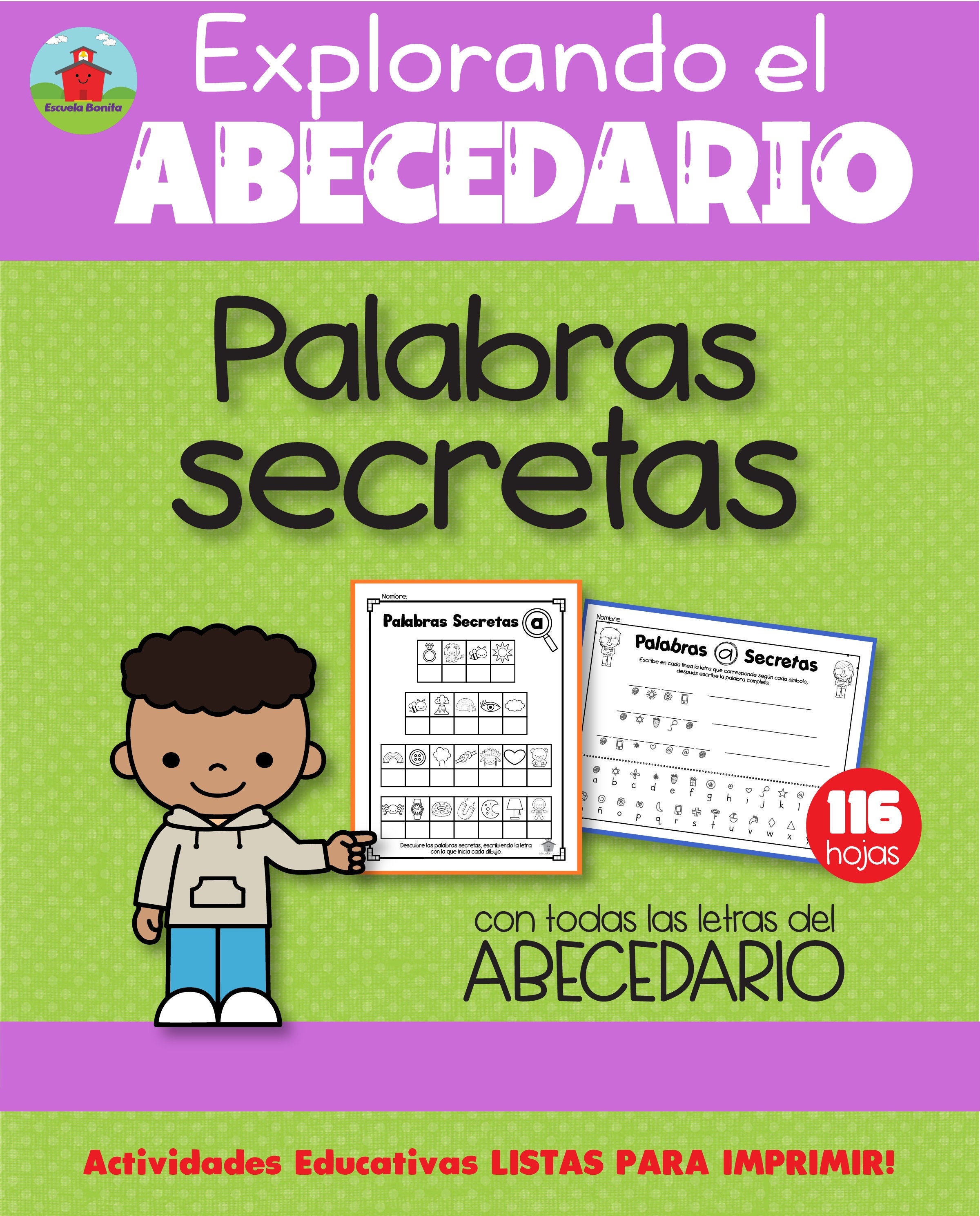 PALABRAS SECRETAS con el Abecedario / Spanish Alphabet "Secret Words"