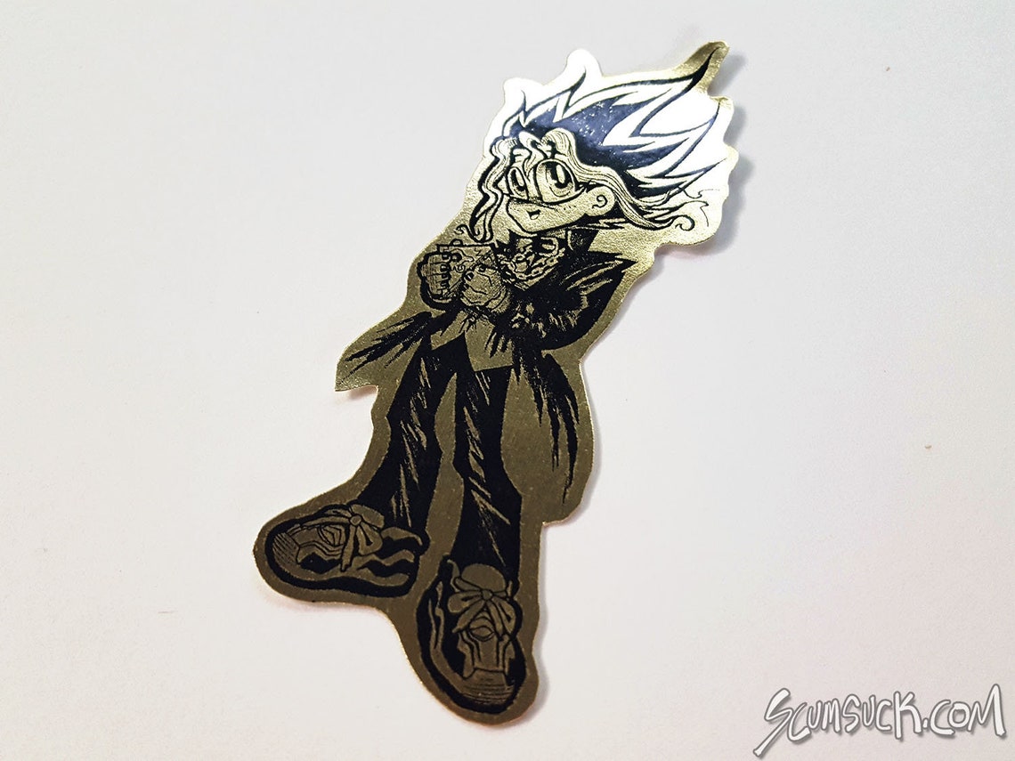 STICKERS yugioh gold foil stickers Yami yugi and yugi mutou Etsy