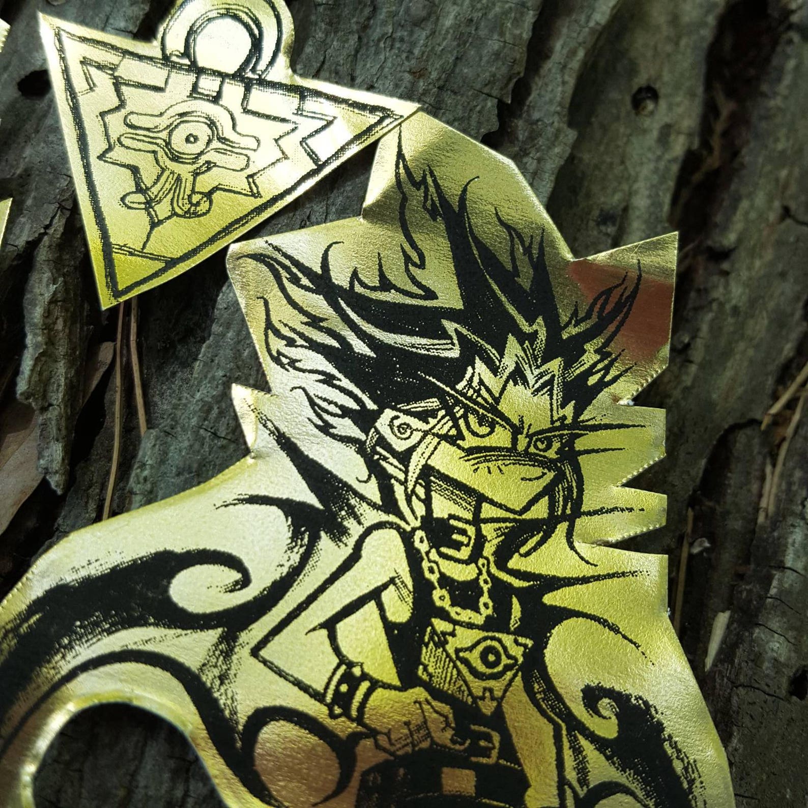 STICKERS yugioh gold foil stickers Yami yugi and yugi mutou Etsy