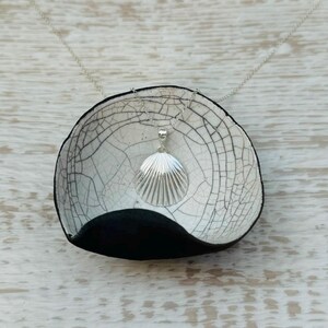 Seashell Pendant Necklace in Sterling Silver, Silver Seashell, Sea ...