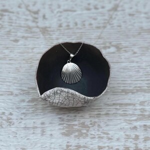 Seashell Pendant Necklace in Sterling Silver, Silver Seashell, Sea ...