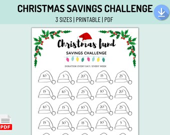 Christmas fund savings challenge | save 500 | Save for xmas with a savings fund | savings planner, digital budget