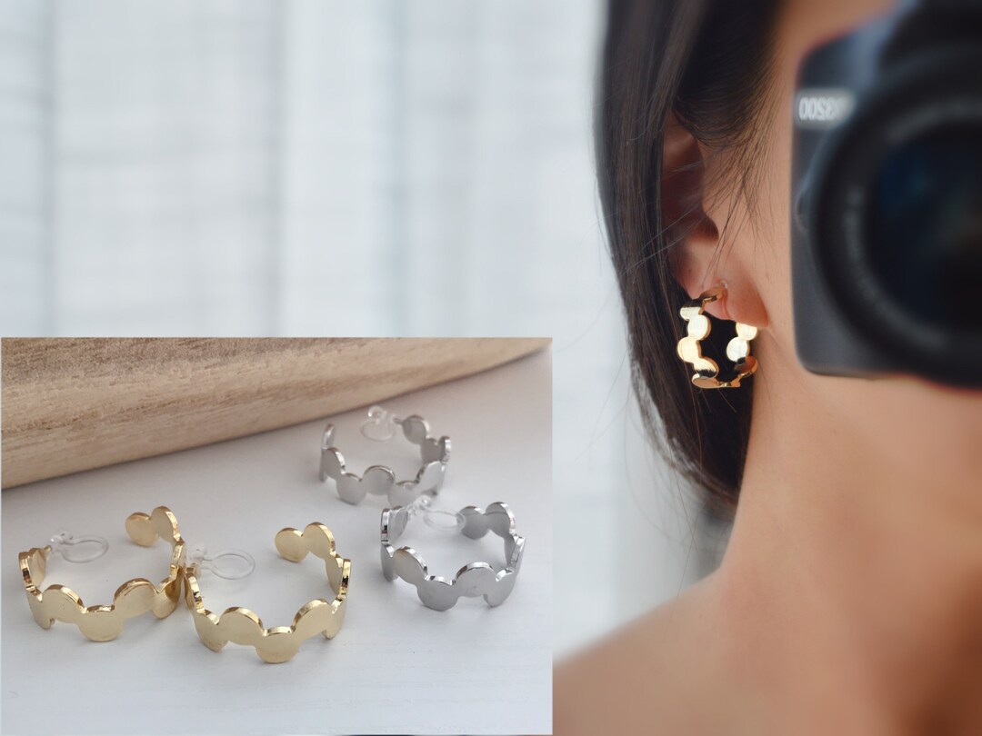 Cercles Créoles Clips Invisibles, Boucles d'oreille Créoles CLIPS