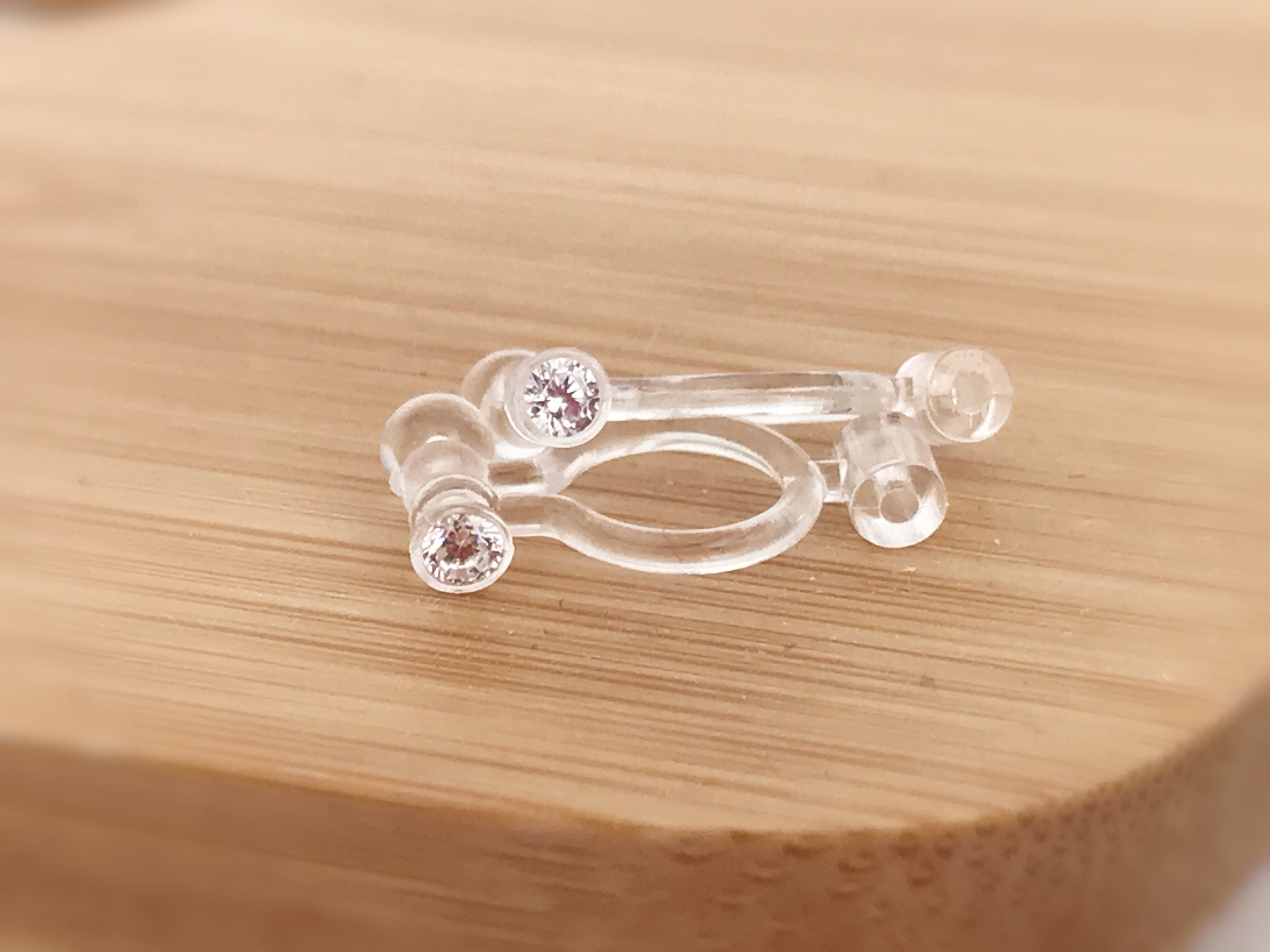100pcs Clear Earrings for Sports Earrings Backs for Studs Jewelry Earrings  Converter Earring Pads Earring Converters Pierced to Clip Clip on Earring  Converter Transparent Soft Lift 