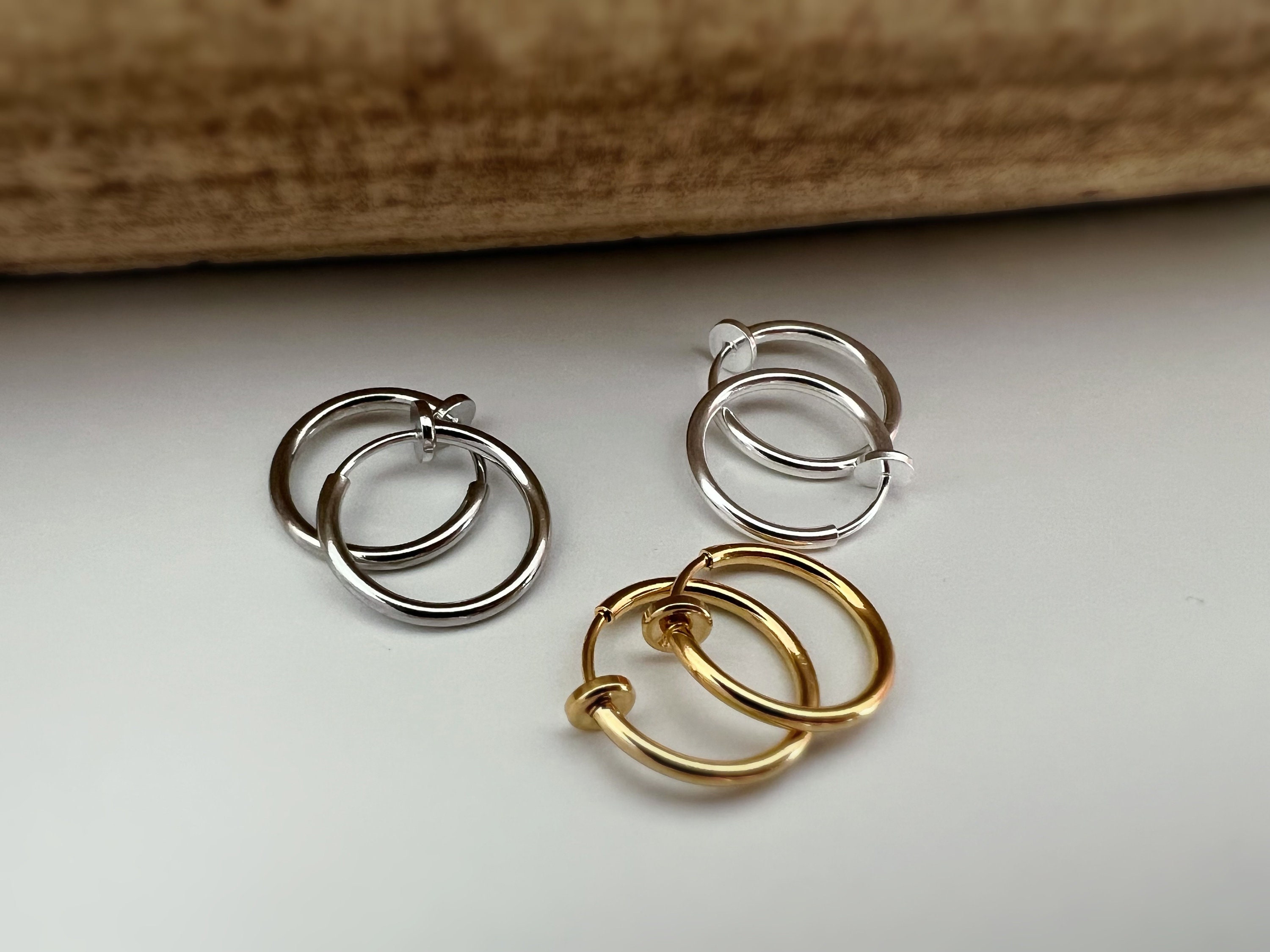Pince Dorée à Clip Pour Lèvres Non Percées - Bijou Intime Cristaux Jaune Abeille - Tige 16mm - Neuf étiqueté