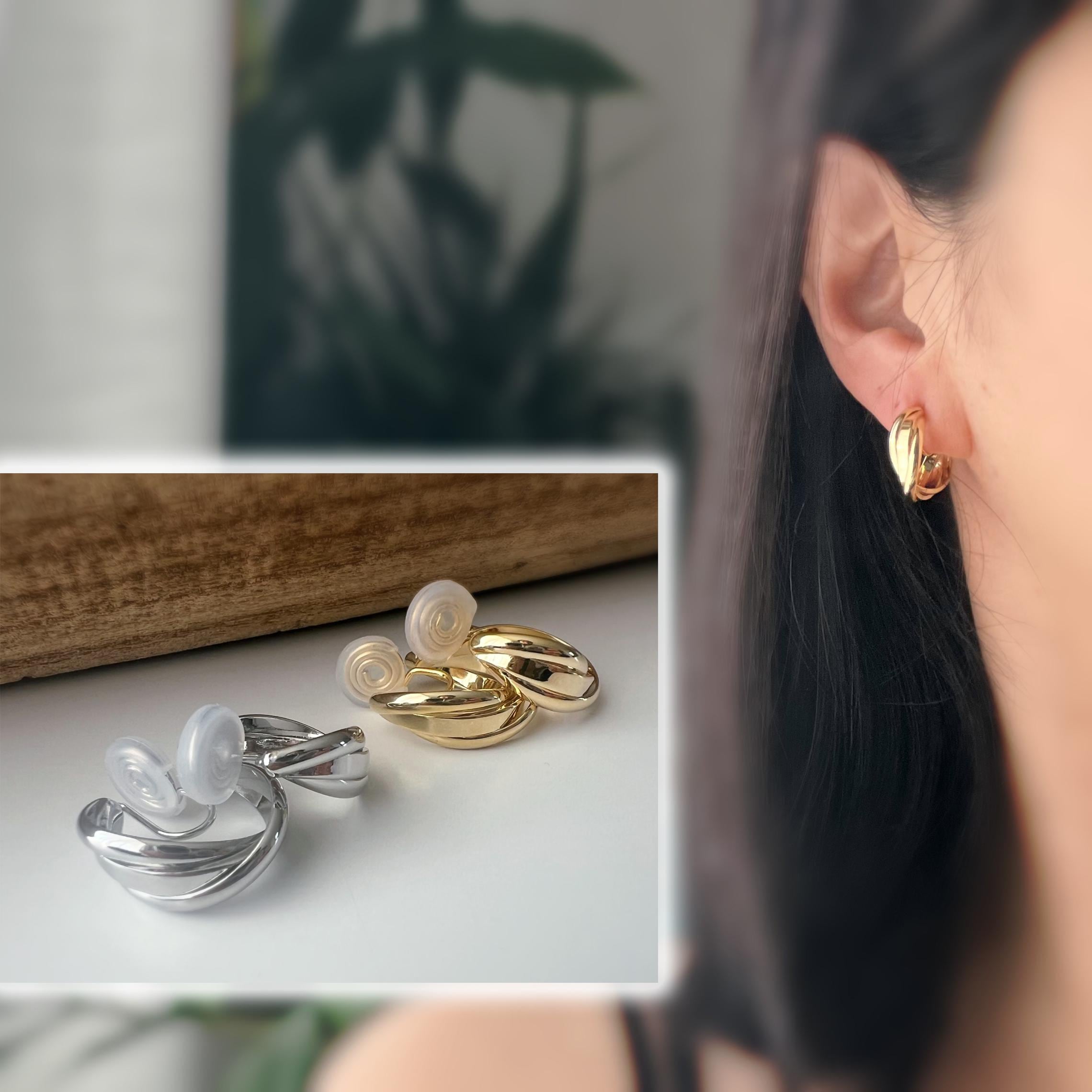 Orecchini A Spirale In Argento Sterling 925 - Cerchi Aperti Per Appendere Ciondoli - Diametro 20 Mm