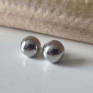 SANS DOULEUR Boucles d'oreilles CLIPS U spirale Grande boucle couleur Argent. Clips d'oreilles confortable Boucles Délicates image 3