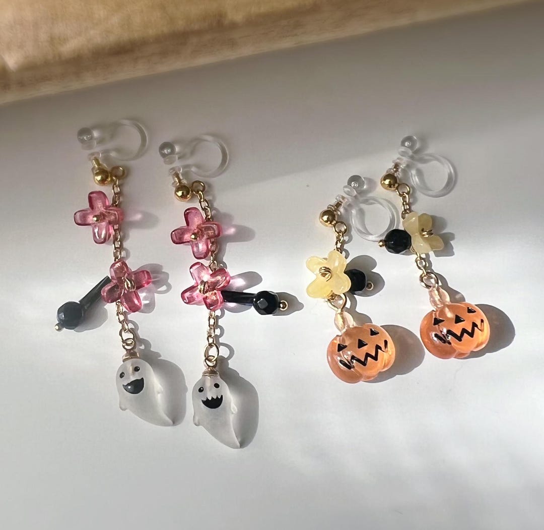 Boucles D'oreilles Halloween - Lot 28 Paires Motifs Citrouille, Chat, Araignée | Bijoux Gothiques Pour Femmes Filles | Finrezio