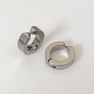 Rock Earrings CLIPS CLAMP rings Silver, Gold, Black, Blue, Color symphony Non Pierced Ears. Daily Jewelry Men Women image 5